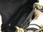 Dior Lady Dior Mini Chain Bag Replica with Chain in Black - Image 7