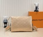 Louis Vuitton Coussin PM Bag In Light Gold With Jacquard Strap - Image 2
