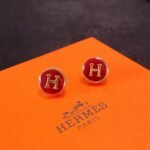 Hermes H Letter Earrings - Image 9