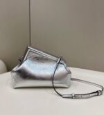 Top Quality Knockoff Fendi First Small Bag In Silver - Image 9