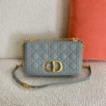 Dior Caro Medium Bag Knockoff in Grey - Image 9