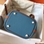 Blue jean 1:1 replica Hermes bicolor Picotin Lock 18cm handbag - Image 2