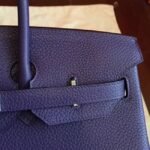 Iris Tone Faux Hermes Birkin 35CM Designer Handbag - Image 5