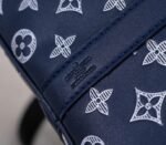 LV Monogram Shadow Keepall Bandouliere 50 In Navy Blue - Image 9