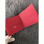 Rose red top fake Hermes Copernic compact wallet - Image 4