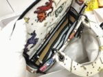 Dior Lady D-Lite Medium Bag Fake in White Pixel Zodiac Embroidery - Image 6
