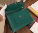 Replica Bvlgari Serpenti Forever Large Shoulder Bag Green Calfskin - Image 9