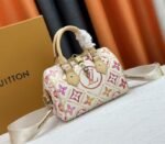 Louis Vuitton LV By The Pool Monogram Tiles Canvas Speedy Bandouliere 20 Bag In Coral - Image 2