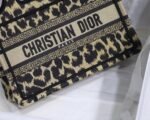 Dior Mini Book Tote Bag Knockoff in Beige Multicolor Mizza Embroidery - Image 3