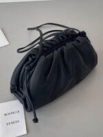 Knockoff Bottega Veneta Mini Pouch with Strap Black - Image 8