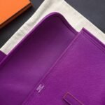 Cyclamen Replica 1:1 Hermes Jige Elan 29 Bright Pink Clutch - Image 7