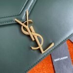 Replica Saint Laurent Cassandra Medium Chain Bag Green - Image 5