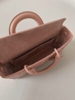 Dior Lady D-Joy Medium Bag Faux in Nude Calfskin with Diamond Motif - Image 7