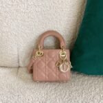 Dior Lady Dior Micro Bag Faux in Poudre Cannage Lambskin - Image 3