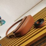 Prada Arque Shoulder Bag with Flap Fake in Brown - Image 7