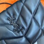 Replica Saint Laurent Puffer Toy All Black Bag Quilted Lambskin - Image 8