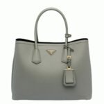 Grey Prada Double Medium Tote Bag Replica