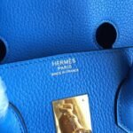 Blue Hydra Fake Designer Hermes Birkin 35cm Bag - Image 7