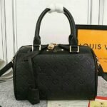 Louis Vuitton Monogram Empreinte Speedy Bandouliere 25 Handbag In Black