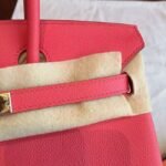 Rose Red Hermes Birkin 25cm AAA Imitation - Image 8