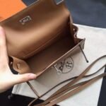 Brown Swift Leather High Quality Replica Hermes Kelly Danse Classic Purse - Image 5