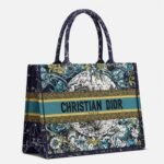 Dior Medium Book Tote Bag Imitation in Blue Dior Constellation Embroidery