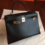 Black Box Replica Hermes Kelly Retourne 32cm Sophisticated Handbag - Image 2