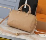 Louis Vuitton Monogram Empreinte Speedy Soft 30 Handbag In Apricot - Image 2