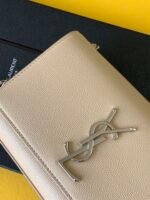 KATE SMALL CHAIN BAG IN GRAIN DE POUDRE EMBOSSED LEATHER - Image 9