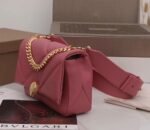 Knockoff Bvlgari Serpenti Cabochon Small Bag Pink Leather - Image 4