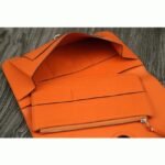 Orange knockoff designer Hermes Dogon combine wallet - Image 6