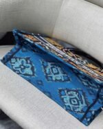 Dior Medium Book Tote Bag Replica in Blue Multicolor Dior Paisley Embroidery - Image 7