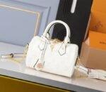 Louis Vuitton Other Leathers Speedy Bandouliere 20 Handbag In Quartz White