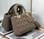 Dior Small Lady Dior My ABCDior Bag Fake in Warm Taupe - Image 8