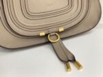 Top Quality Faux Chloe Marcie Small Double Carry Bag in Sand Grained Leather - Image 7