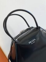 Prada Supernova Small Top Handle Bag Replica in Black Brushed - Image 6