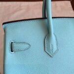 Blue Atoll Hermes Birkin 25CM High-End Replica - Image 7