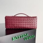 Replica Bottega Veneta Andiamo Clutch with Handle Barolo Intrecciato Lambskin - Image 9