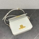 Top Quality Fake Celine Triomphe Teen Bag In White - Image 7
