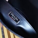 Black Prada Cleo Flap Bag Top Replica - Image 4