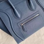 Celine Micro Luggage Tote Bag Imitation in Navy Blue - Image 5