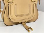 Top Quality Fake Chloe Marcie Small Double Carry Bag in Beige Grained Leather - Image 10