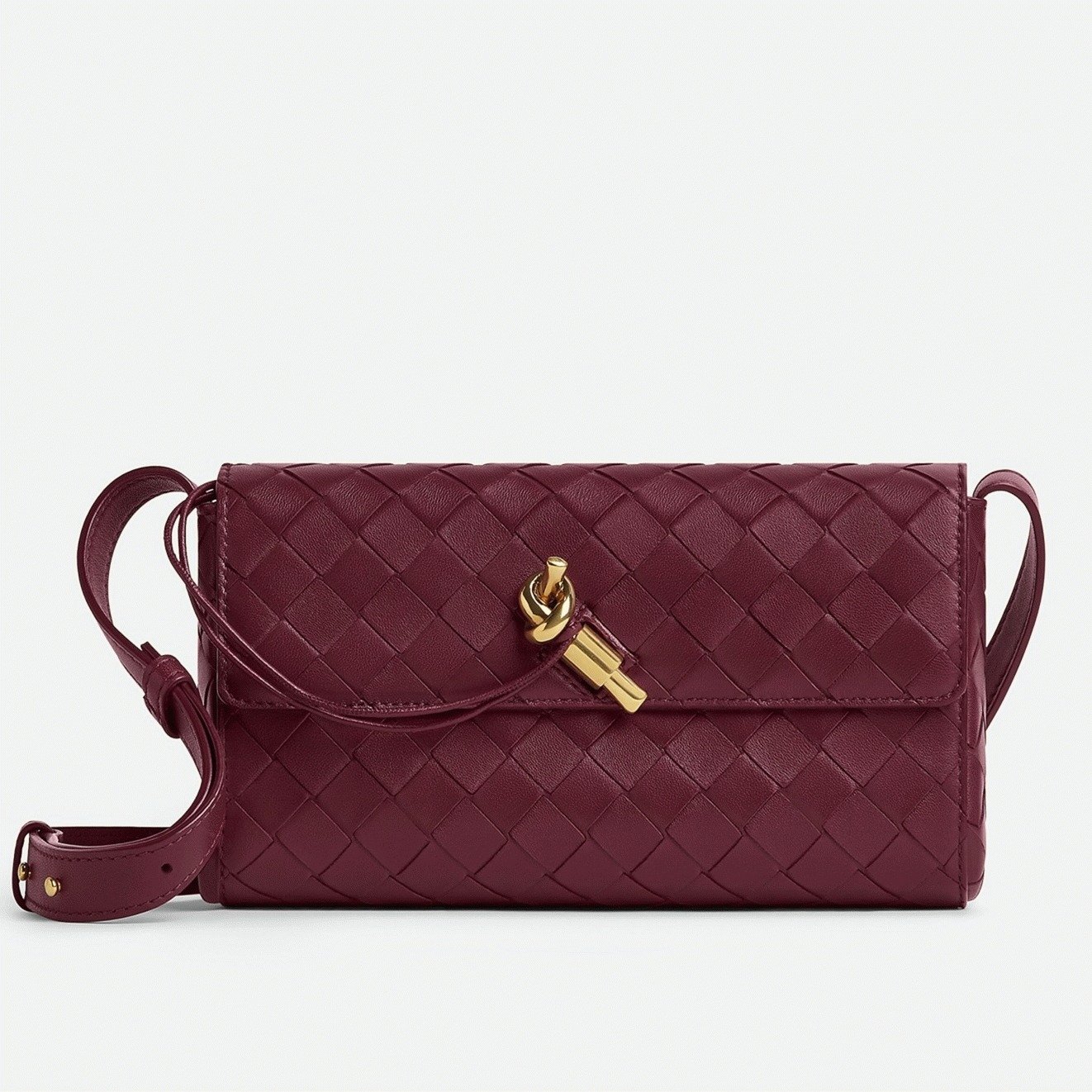 A4A7426B-C996-93AD-60E2-1983AC5FE515.jpg Replica Bottega Veneta Mini Andiamo Cross-Body Bag Barolo - Image 1