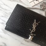 MONOGRAM CHAIN WALLET IN CROCODILE EMBOSSED SHINY LEATHER - Image 9