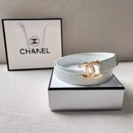 Chanel CC logo leather belt - Image 5