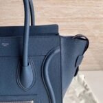 Celine Micro Luggage Tote Bag Imitation in Navy Blue - Image 6