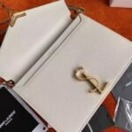 Fake Saint Laurent Cassandra Medium Chain Bag White - Image 3