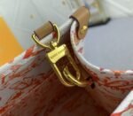 Louis Vuitton LV By The Pool Monogram Tiles Canvas Onthego PM Tote In Coral - Image 7