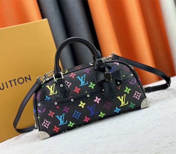 A5A00450-2993-A3AF-9F00-EA6C8889AAA4.jpg Louis Vuitton X TM Multicolored East West In Black - Image 1
