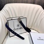 CHANEL Pre-Owned 1990s CC Turn-lock denim belt - Image 8